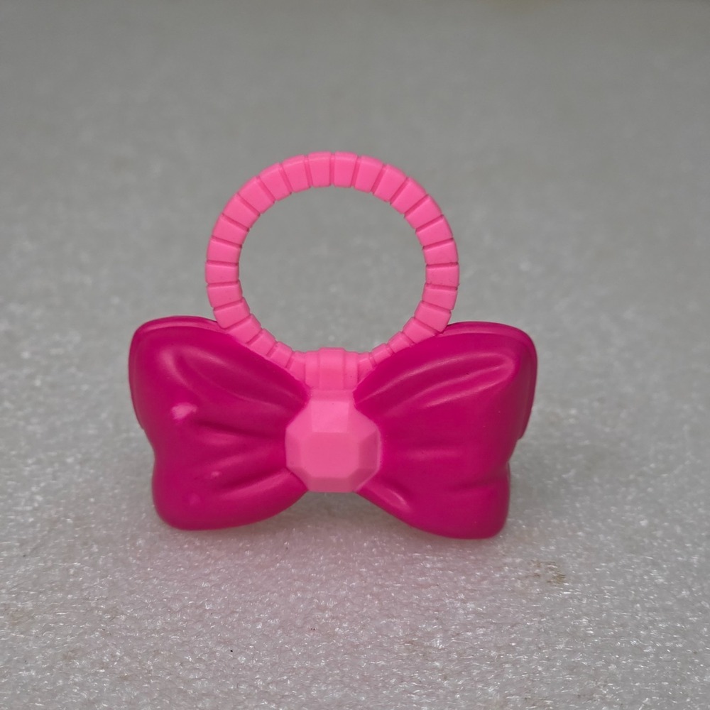 Mattel Barbie Extra Hot Pink Bow Purse Faceted Gem Center Doll Toy 2021 2"